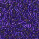 Miyuki Bugle 3mm Beads Silverlined dyed dark violet BGL1-1427